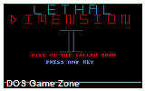 Lethal Dimension 2 DOS Game