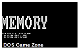 Memory DOS Game