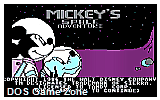 Mickey's Space Adventure DOS Game