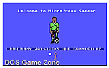 Microprose Pro Soccer DOS Game