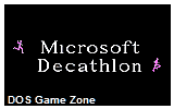 Microsoft Decathlon DOS Game