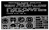 Microsoft Flight Simulator DOS Game