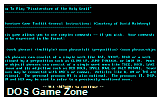 Misadventure Of The Holy Grail, The DOS Game