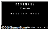 Monster Maze DOS Game