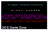 Night Bomber DOS Game
