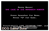 Perry Mason- The Case of the Mandarin Murder DOS Game