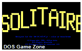 Solitaire DOS Game