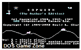 Sopwith- The Author's Edition DOS Game