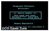 Space Games DOS Game