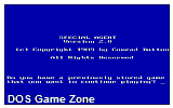 Special Agent DOS Game