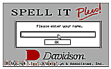 Spell It Plus! DOS Game