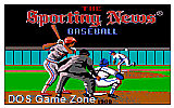 Sporting News Baseball DOS Game