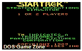 Star Trek- Strategic Operations Simulator DOS Game