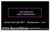 Sub Mission DOS Game