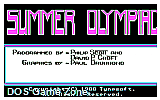 Summer Olympiad DOS Game
