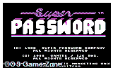 Super Password DOS Game