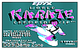 World Karate Championship DOS Game