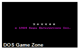 Zaxxon DOS Game